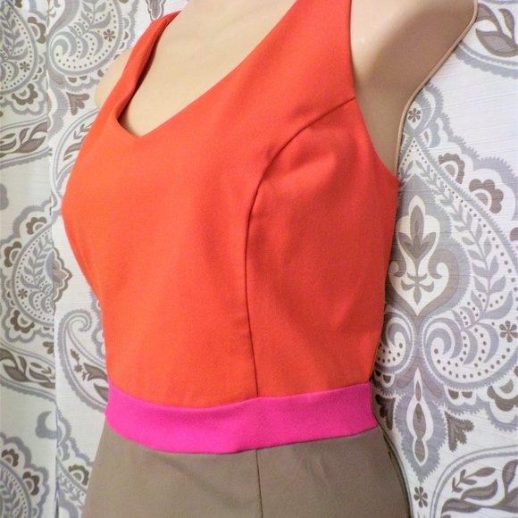 *Cynthia Rowley Color Block Dress- M - Picture 2 of 6